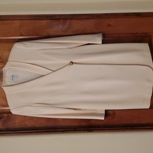 White wrap-around dress